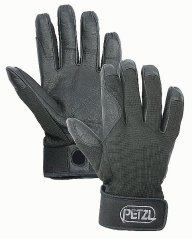 Petzl Cordex celoprstové lezecké rukavice černé