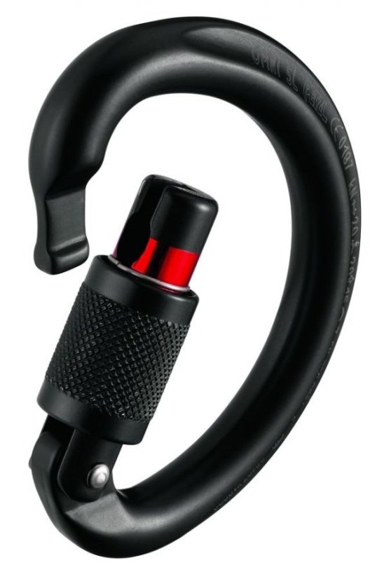 VÝPRODEJ - směrová karabina Petzl Omni SL černá