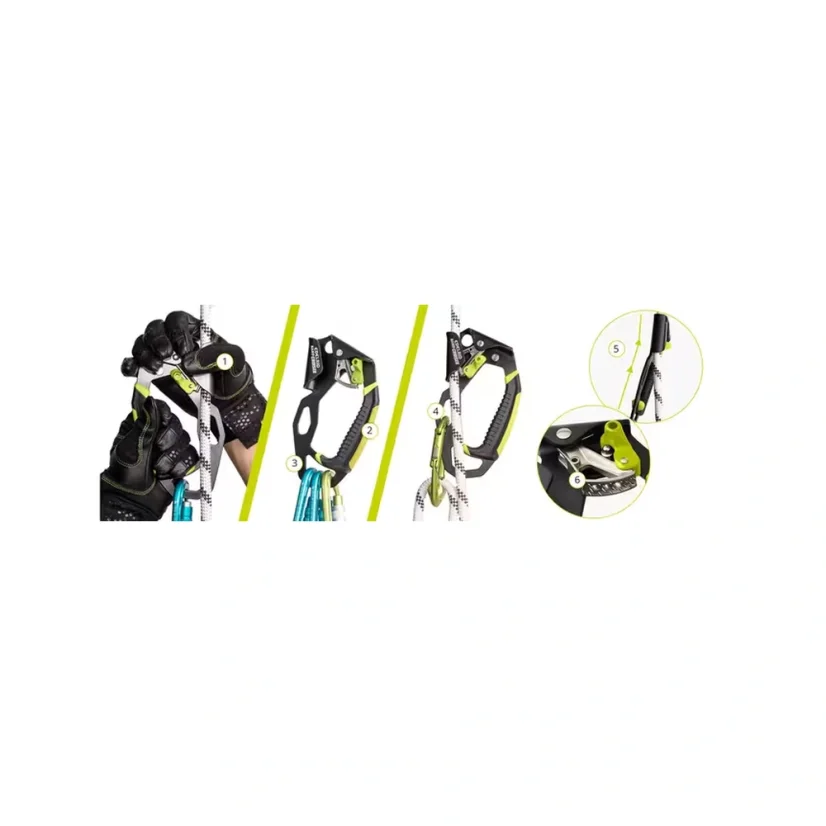 Edelrid Hand Cruiser - popis jednotlivých částí