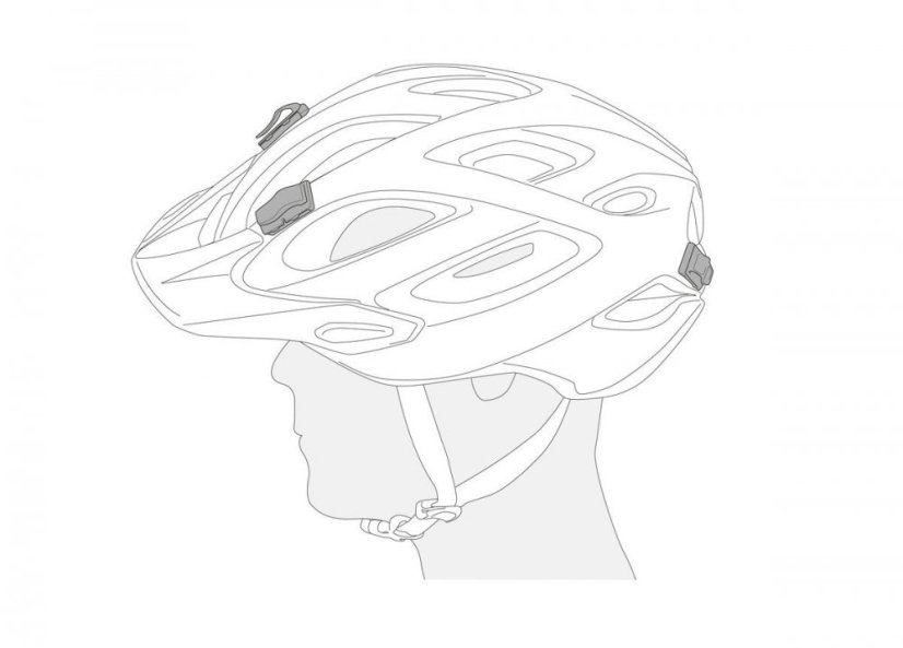 Petzl UNI ADAPT 4 klipy na přichycení čelovky na přilbu