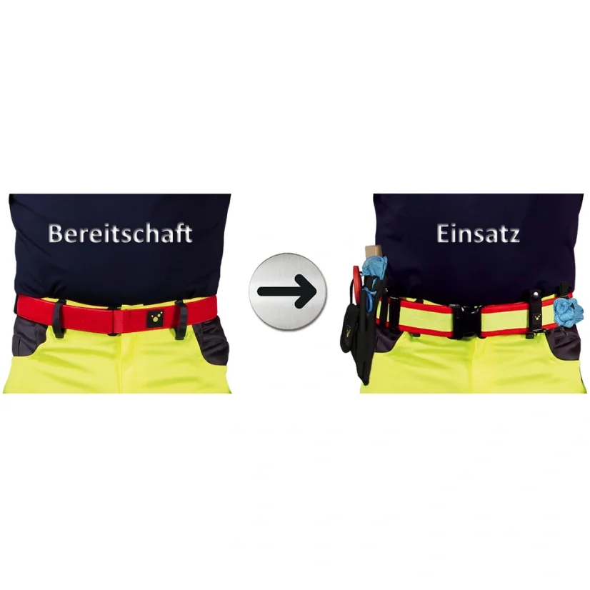 TEE-UU RED Paramedic Belt - záchranářský služební opasek