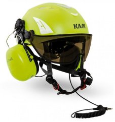 Přilba KASK HELITALK žlutá FLUO