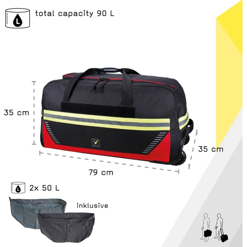 TEE-UU TROLLEYBAG EVO - výstrojová taška na kolečkách 90 l