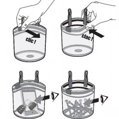 Beal Glass Bucket transparentní pracovní kapsář