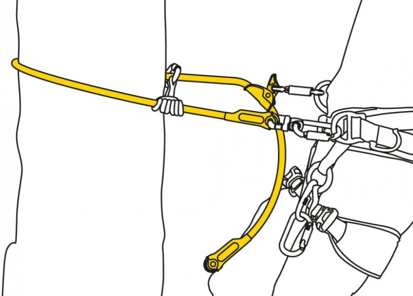 Petzl MICROFLIP neprořezný polohovací lanyard