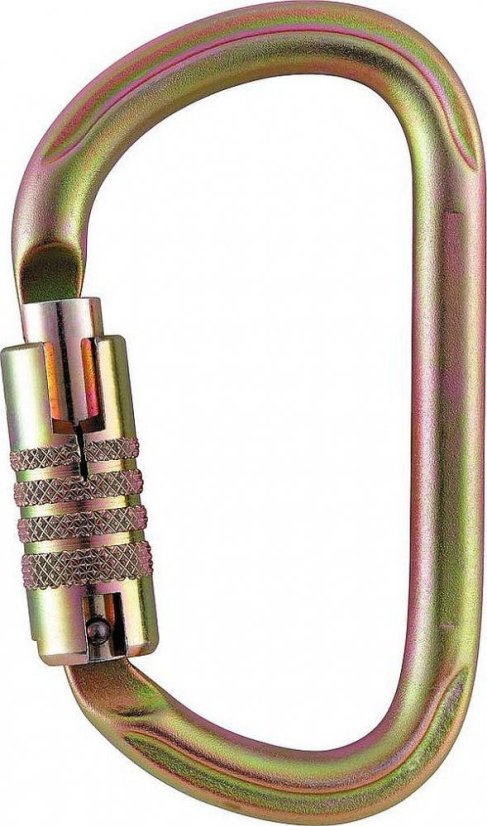 VÝPRODEJ - ocelová karabina D Petzl Vulcan TL