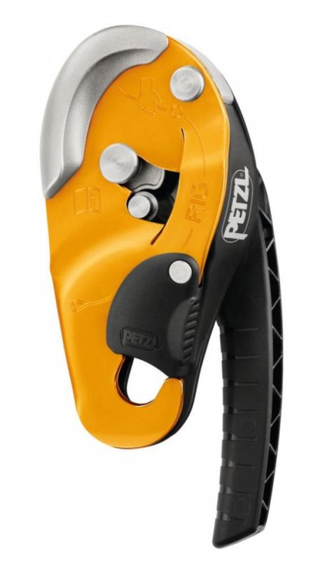 Petzl Rig slaňovací brzda zlatá/žlutá