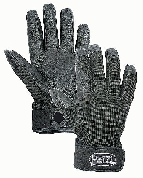 Petzl Cordex celoprstové lezecké rukavice černé