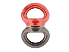 Obratlík DMM Axis Swivel Titanium/Red Large