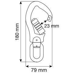 CAMP Swivel Alu Hook 3Lock; 23mm CAMP Swivel Alu Hook 3Lock; 23mm