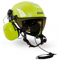 Přilba KASK HELITALK žlutá FLUO
