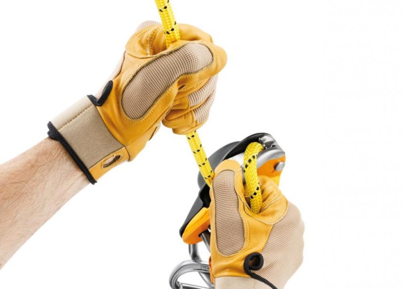 Petzl Rig slaňovací brzda zlatá/žlutá